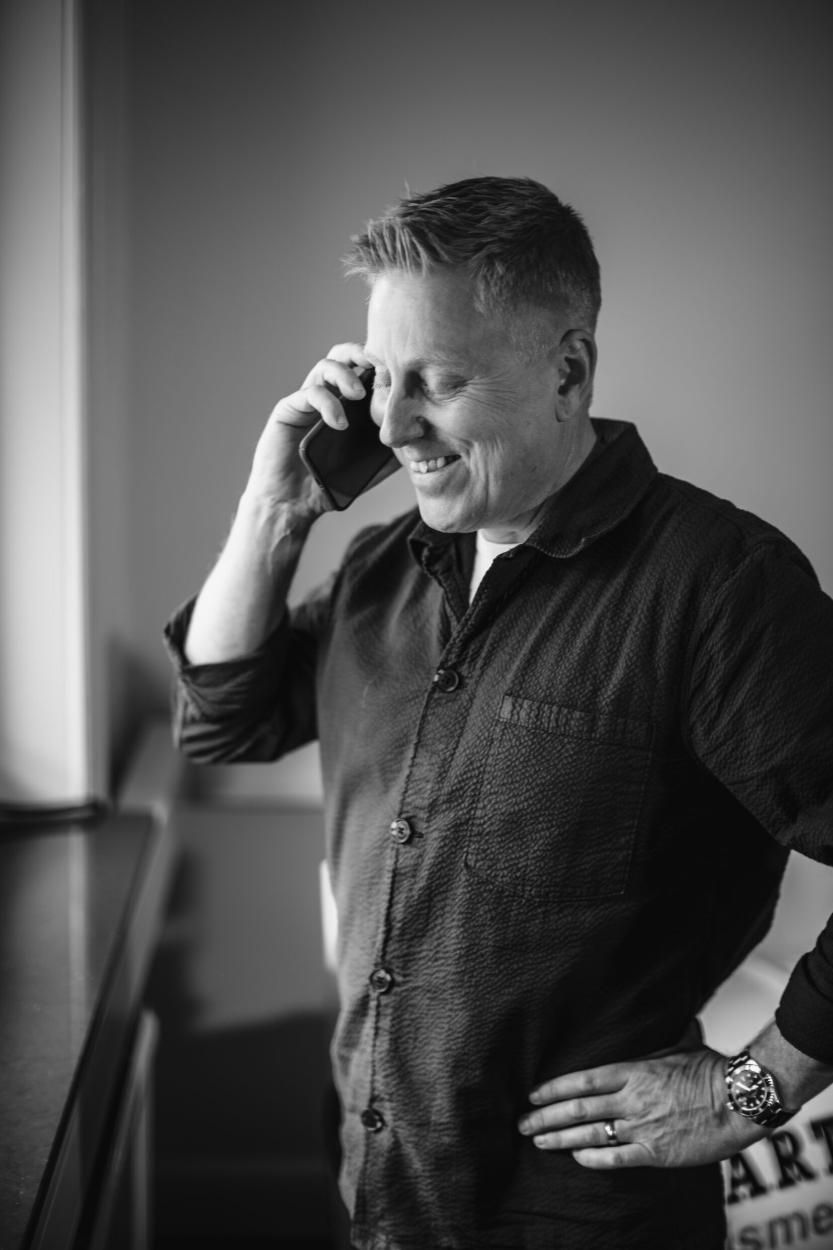 Philip Saltskog i telefon Tankbar Digitalbyrå, Webbyrå