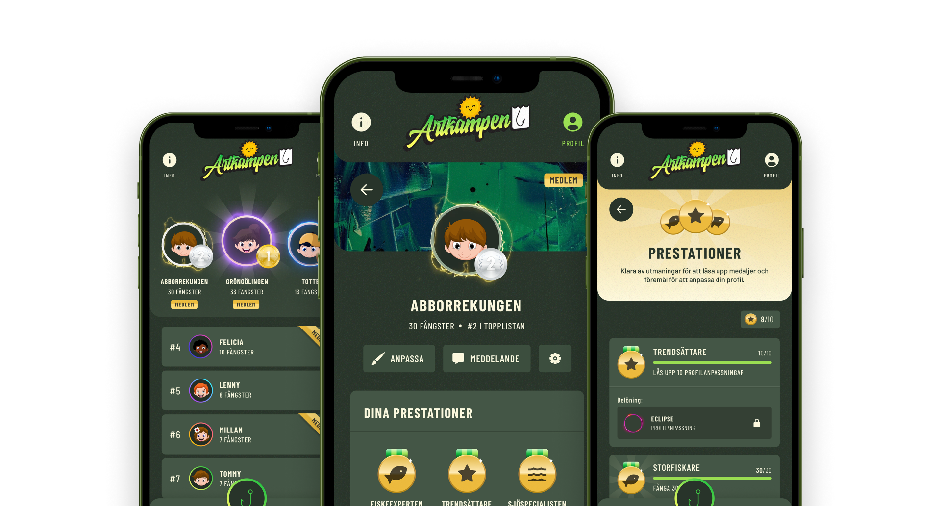 Artkampen mobil frilagd app