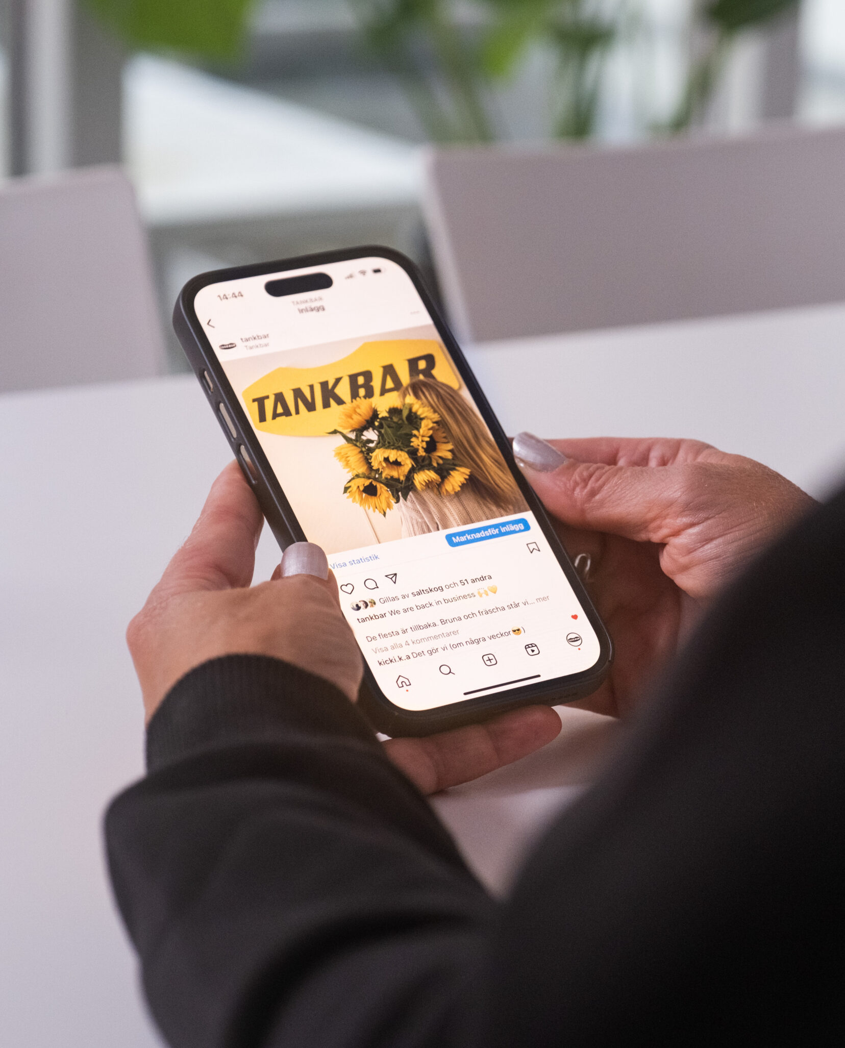 Narbild Telefon Sociala Meder Tankbar digitalbyrå, webbyrå