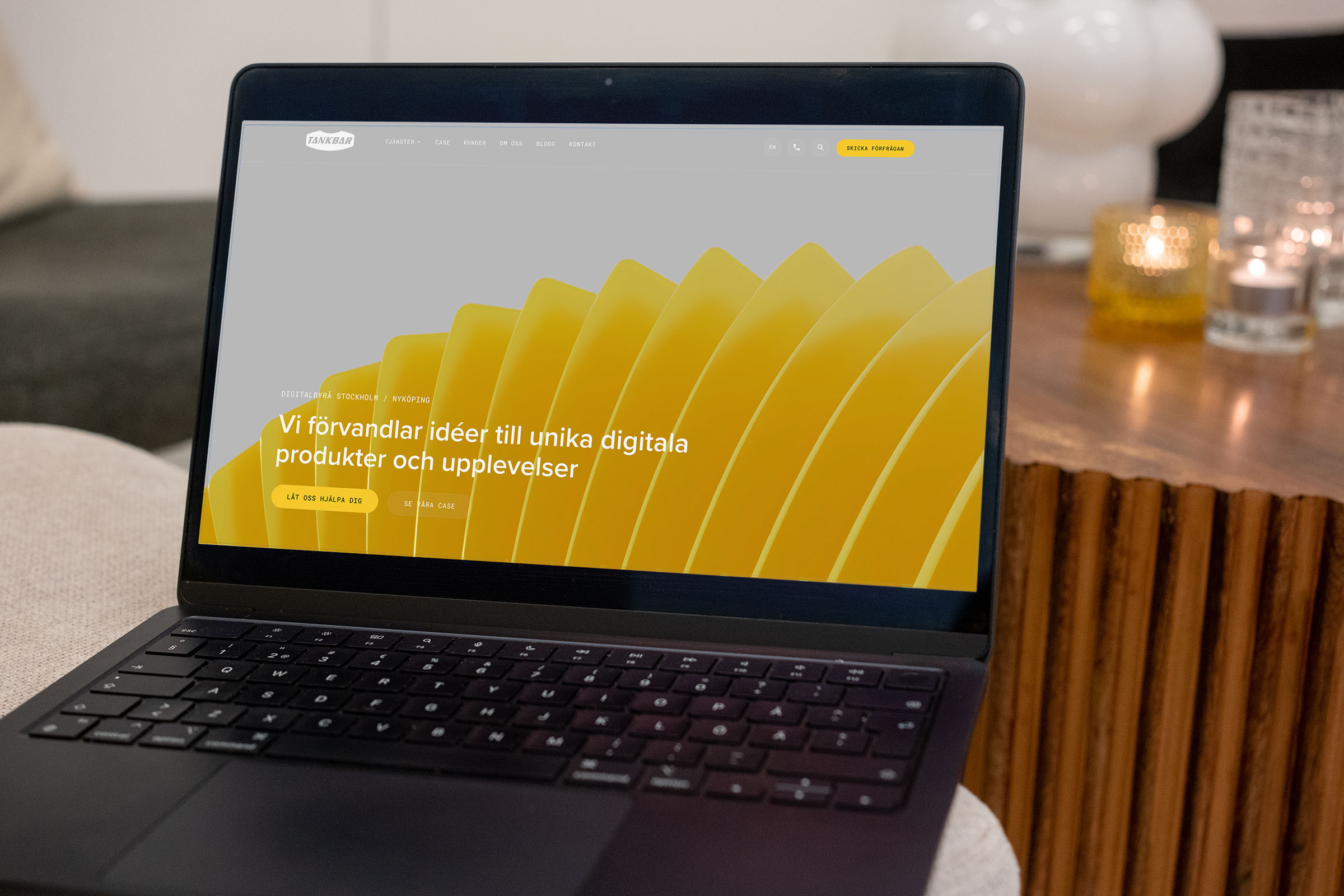 Tankbar Digitalbyrå, Webbyrå Mockup